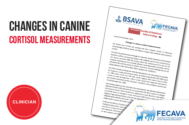 Changes in Canine Cortisol Measurements