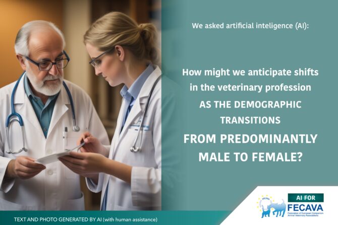 This week we asked Chat-GPT: How might we anticipate shifts in the veterinary field as the demographic transitions predominantly from male to female?